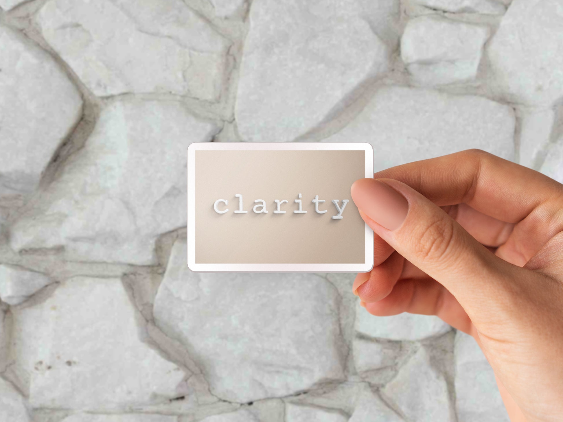 Clarity Sticker