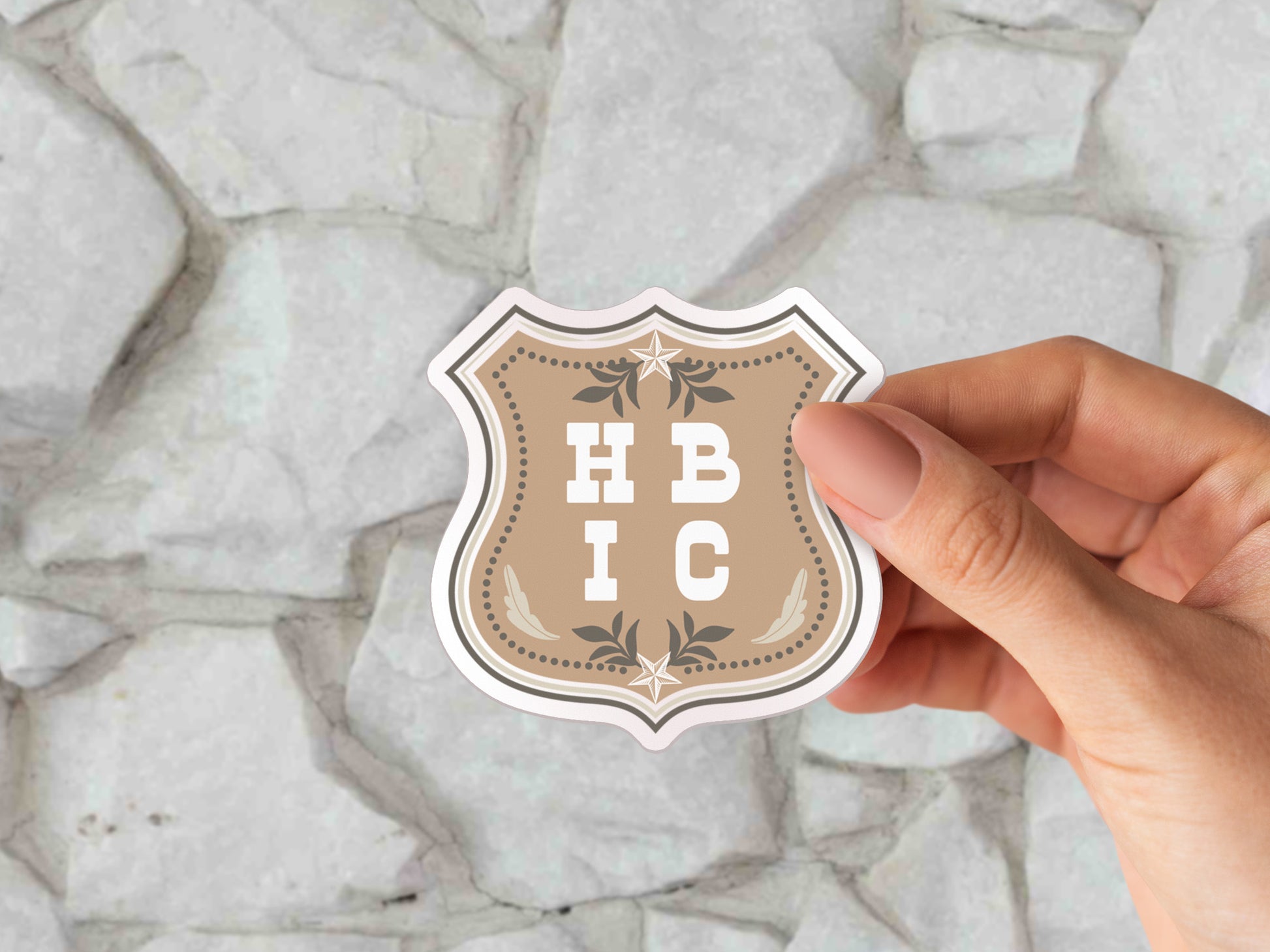 HBIC Head Bitch In Charge Sticker