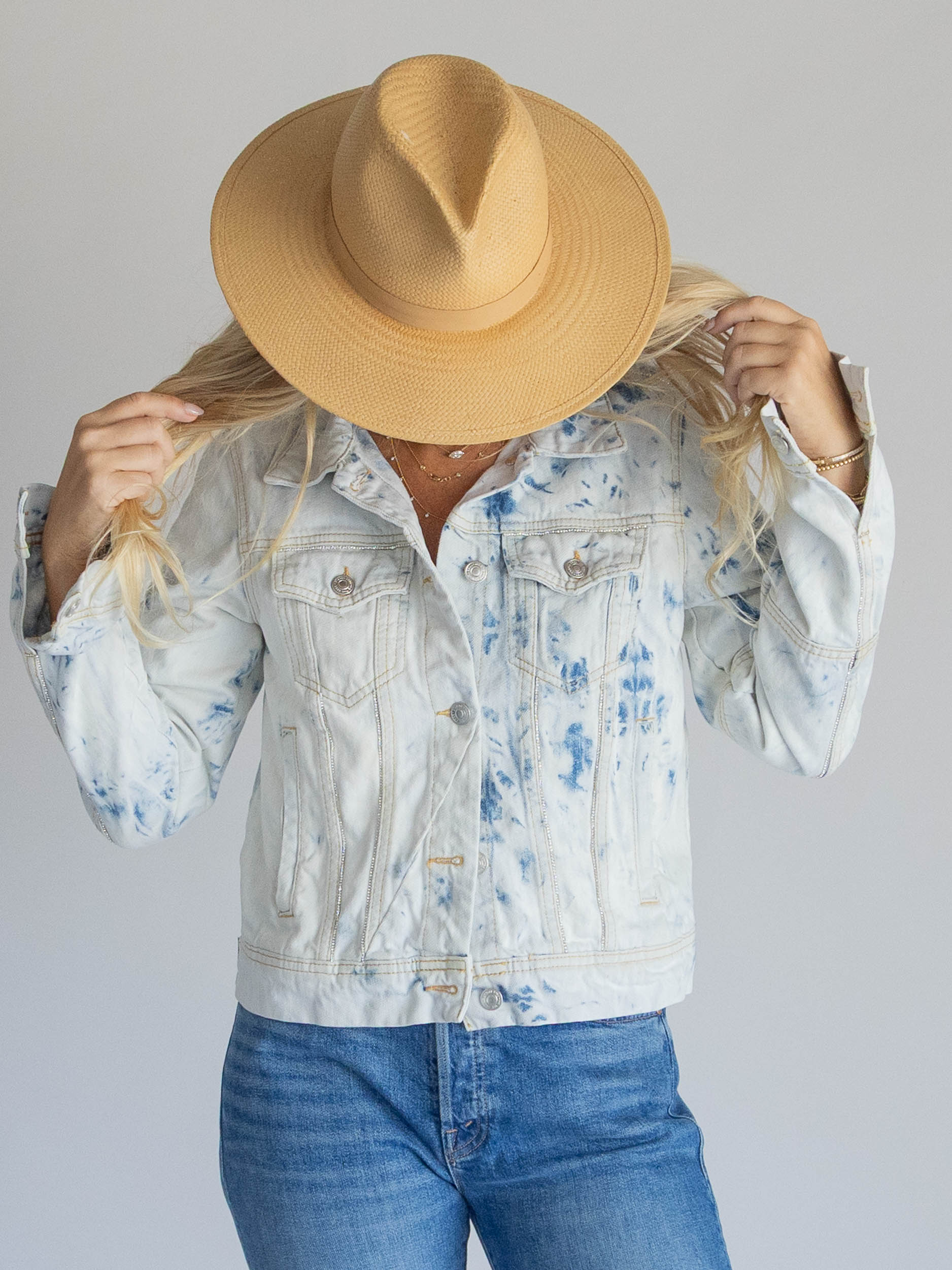 LA Acid Wash Vintage  Denim Jacket