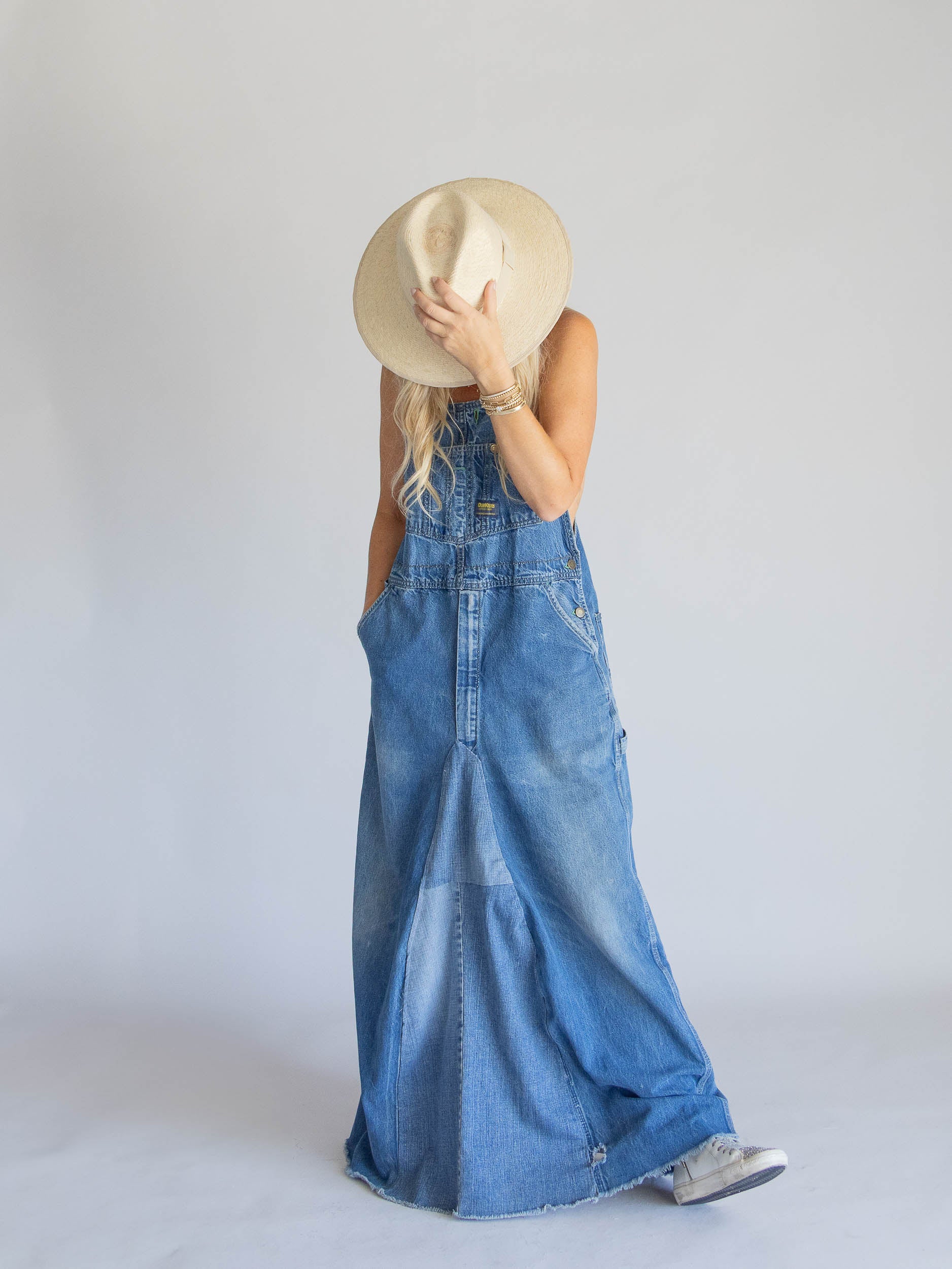 Vintage Overalls Denim Dress