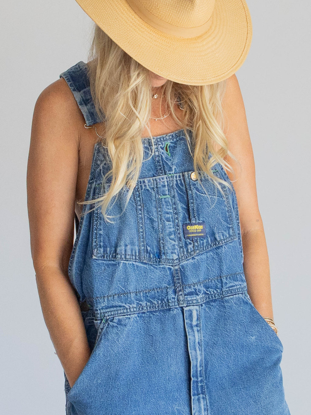 Vintage Overalls Denim Dress