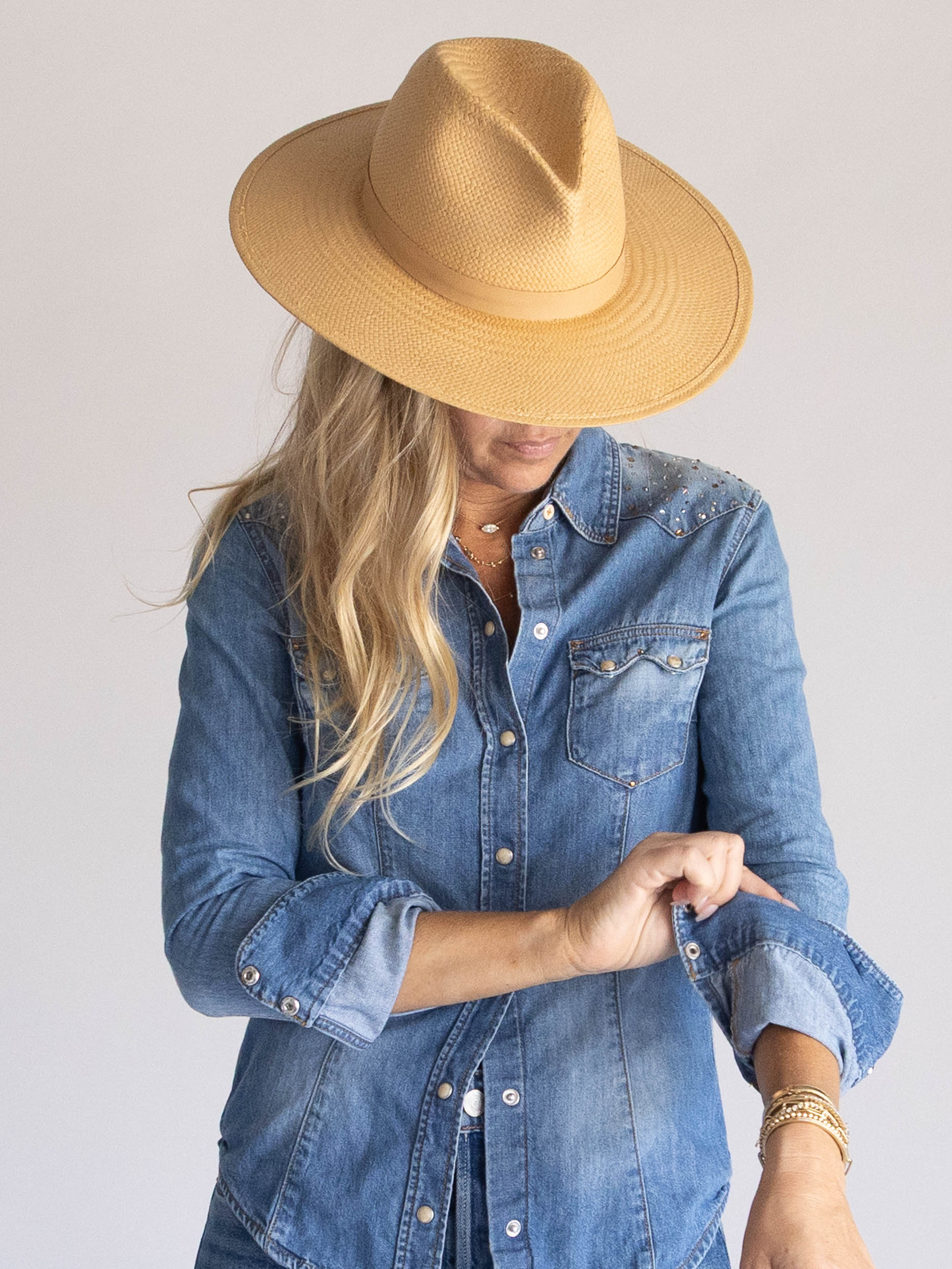 Western Shoulder Denim Shirt